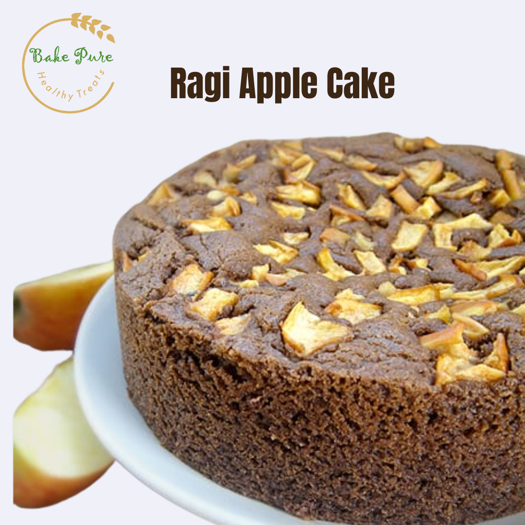 Ragi Apple Sponge Cake