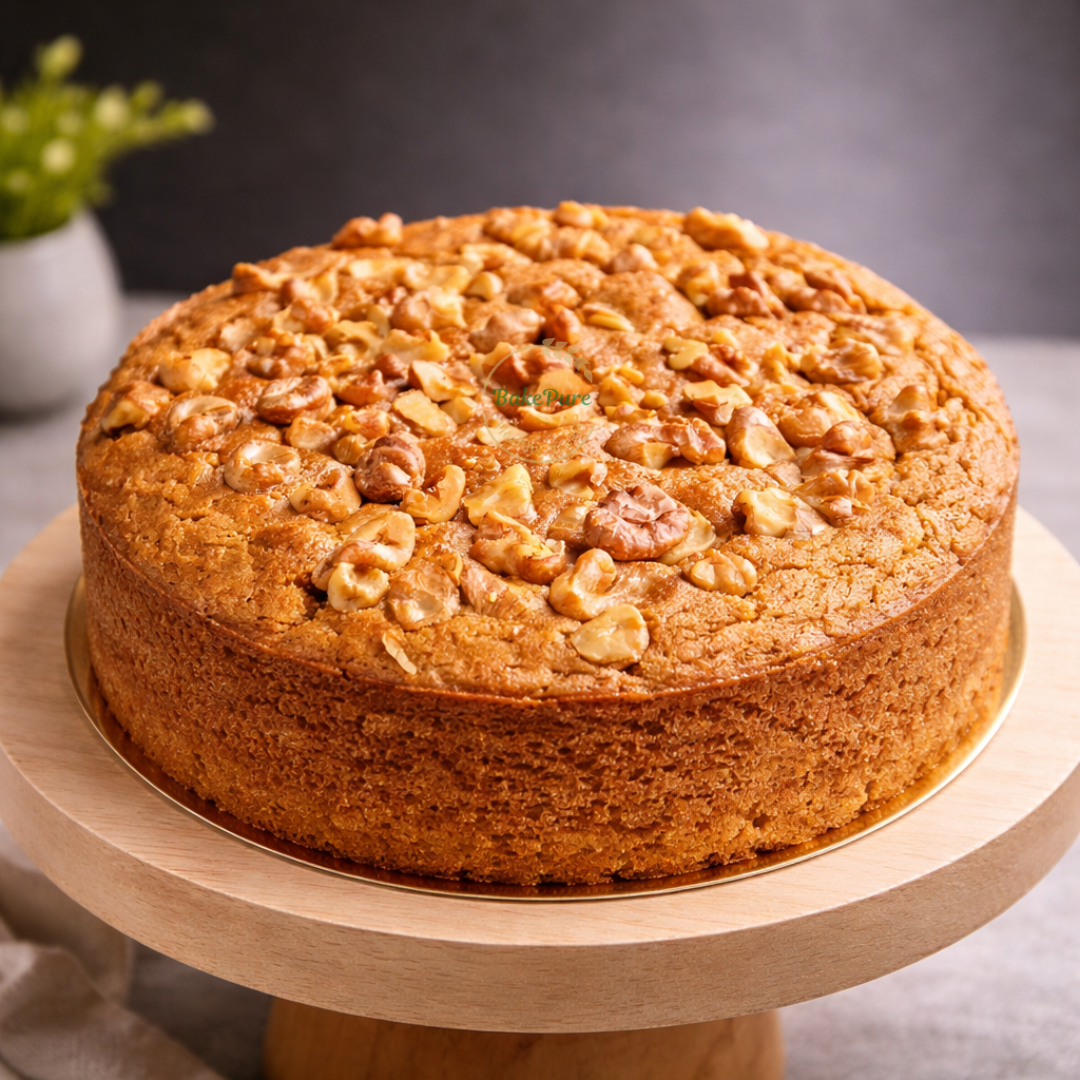 Banana Walnut Sponge Cake