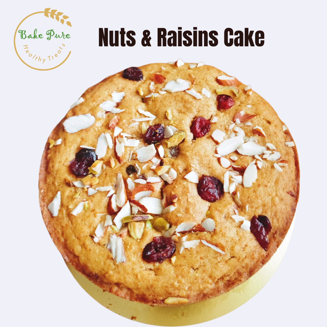 Nuts & Raisins Sponge Cake