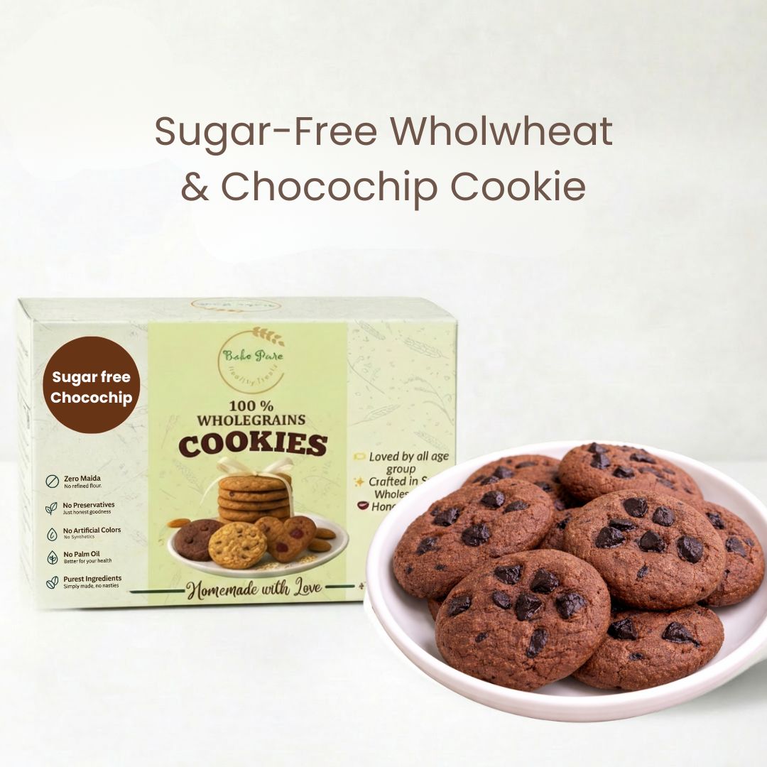 Sugar Free Wholewheat & Chocochip Cookie