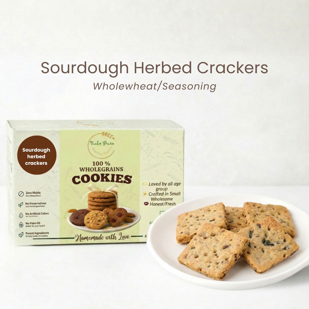Sourdough Herbed Crackers