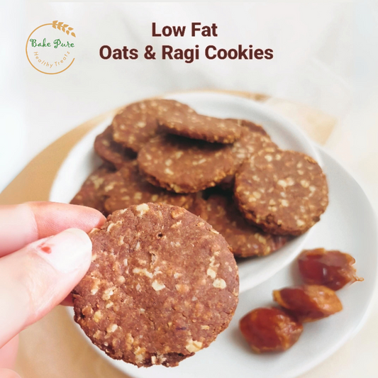 Low Fat Ragi Oats Cookies