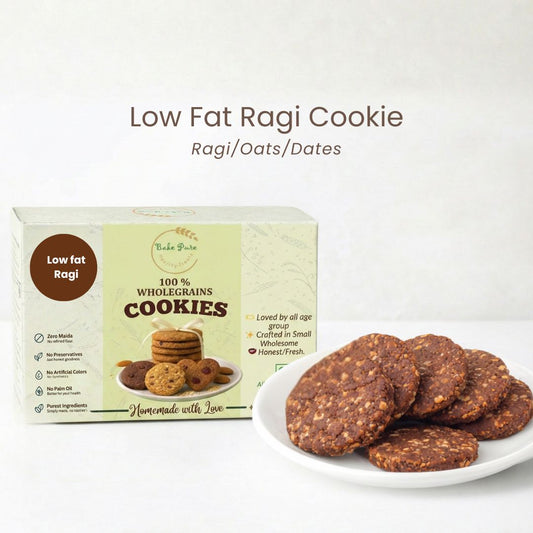 Low Fat Ragi Oats Cookies