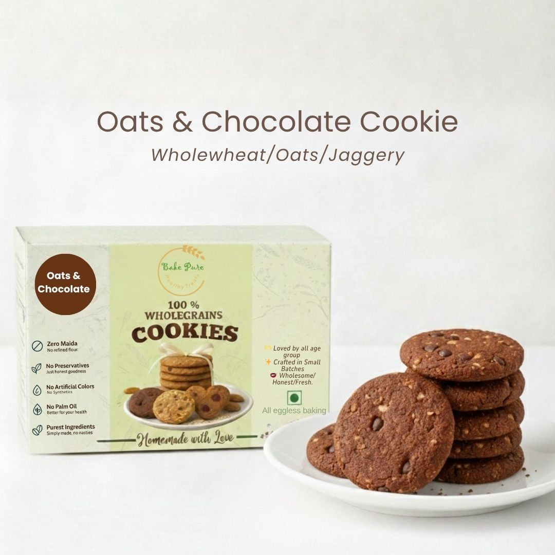 Oats and Chocolate Cookies
