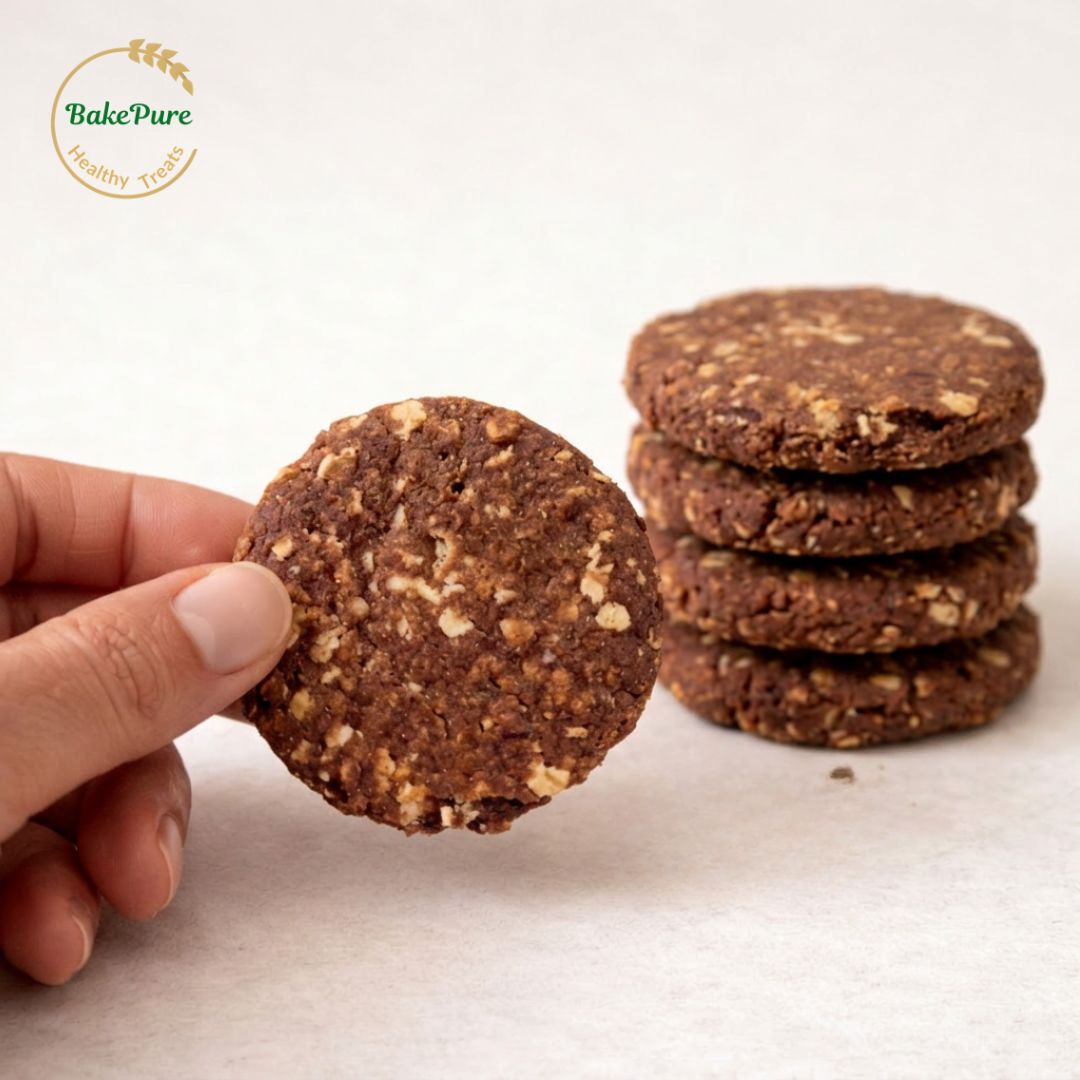 Low Fat Ragi Oats Cookies