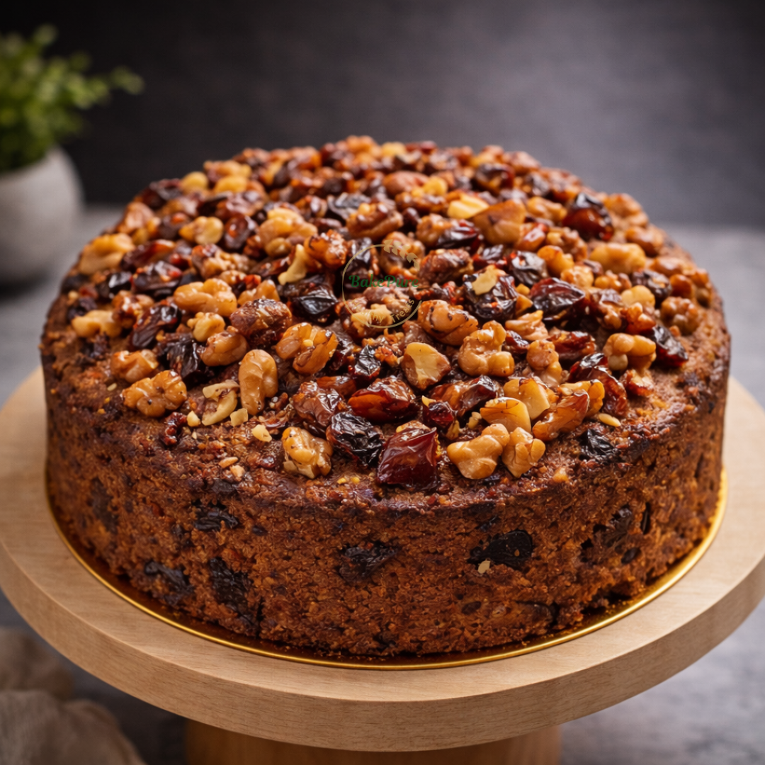 Dates Walnut Cake