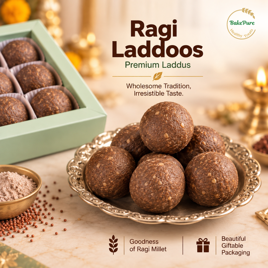 Ragi Laddoos - BakePure Ganpati Special