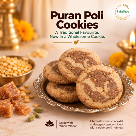 Puran Poli Cookies - BakePure Ganpati Special