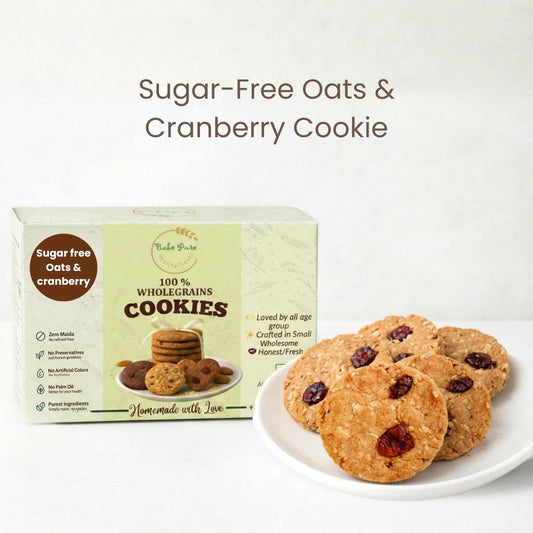 Sugar free Oats & Cranberry Cookie