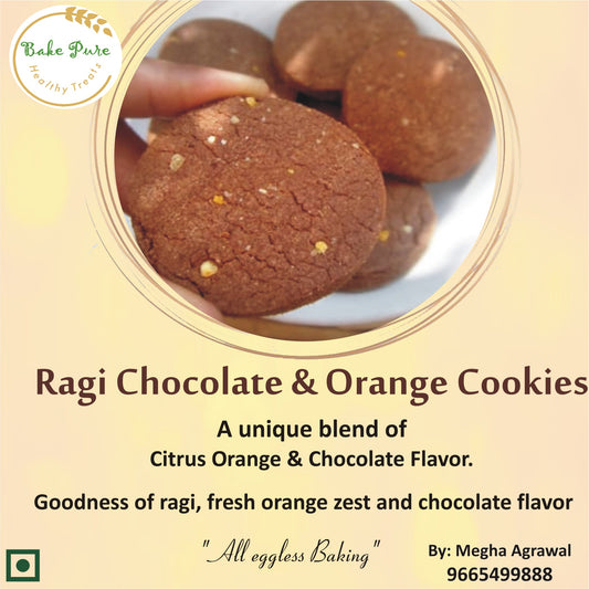 Ragi Chocolate & Orange Cookies